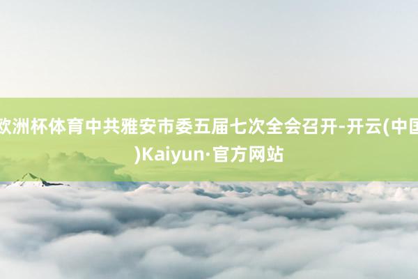 欧洲杯体育中共雅安市委五届七次全会召开-开云(中国)Kaiyun·官方网站