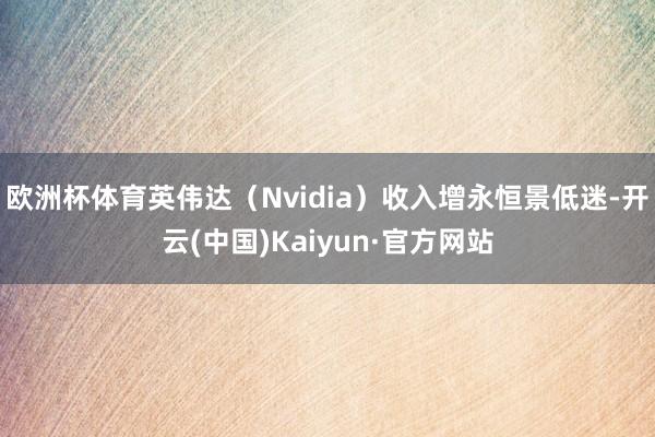 欧洲杯体育英伟达（Nvidia）收入增永恒景低迷-开云(中国)Kaiyun·官方网站