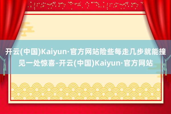开云(中国)Kaiyun·官方网站险些每走几步就能撞见一处惊喜-开云(中国)Kaiyun·官方网站