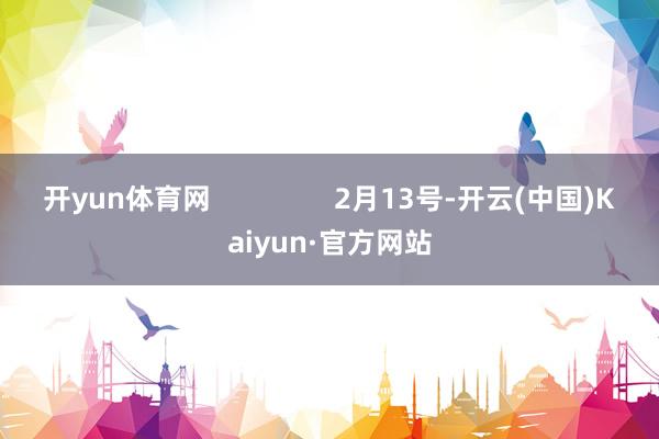 开yun体育网                2月13号-开云(中国)Kaiyun·官方网站